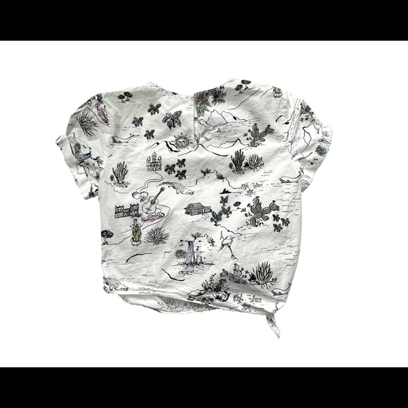 Zara cropped graphic shirt - Picture 2 of 3